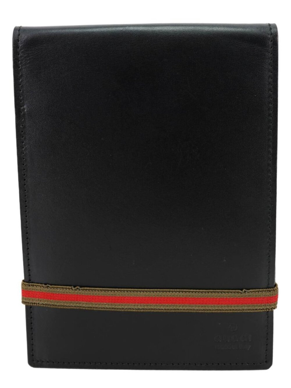 Gucci  Sherry Line Web Leather Day Planner Black